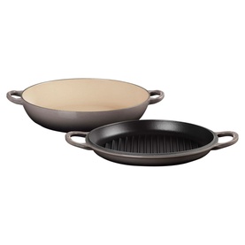 Signature Cast Iron Shallow Casserole and Grill Lid 30cm