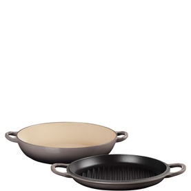 Signature Cast Iron Shallow Casserole and Grill Lid 30cm