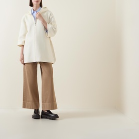 Diamond Quilted Hooded Cape