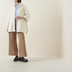 Diamond Quilted Hooded Cape