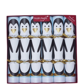 Racing Penguin Christmas Crackers, Set of Six