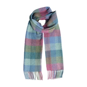 Damask Check Lambswool Scarf