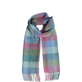 Damask Check Lambswool Scarf
