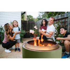 Yukon Fire Pit with Stand Deep Olive