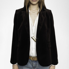 Vavy Velour Blazer
