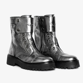 Joe Fast Vintage Metallic Ankle Boots