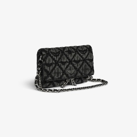 Unique Rock Mini Denim Clutch Bag