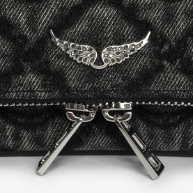 Unique Rock Mini Denim Clutch Bag