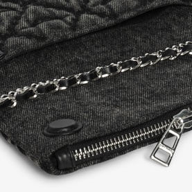 Unique Rock Mini Denim Clutch Bag
