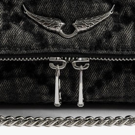 Unique Rocky II Denim Shoulder Bag