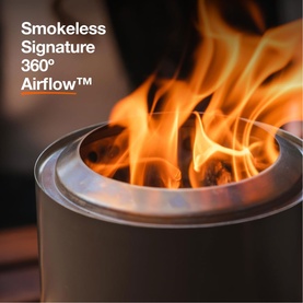 Solo Stove Mesa XL Tabletop Fire Pit with Stand Low Smoke Outdoor Table Top Fire Pit Stainless Steel