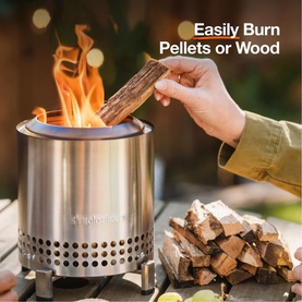 Solo Stove Mesa XL Tabletop Fire Pit with Stand Low Smoke Outdoor Table Top Fire Pit Stainless Steel