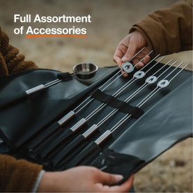 Solo Stove Mesa XL Tabletop Fire Pit with Stand Low Smoke Outdoor Table Top Fire Pit Stainless Steel