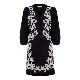 Bettie Embroidered Mini Tunic Dress