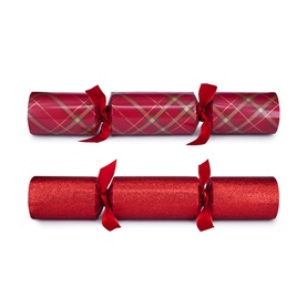 Tartan Christmas Crackers, Set of Eight