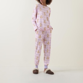 Teddy Diamond Pattern Pyjama Set
