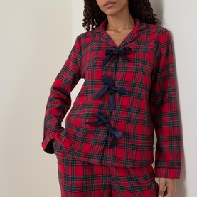 Tartan Bow Pyjama Set