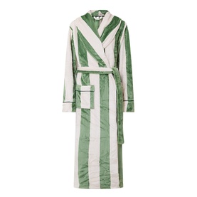Striped Fleece Robe