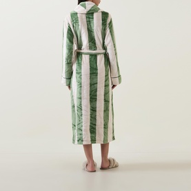 Striped Fleece Robe