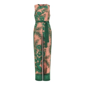 Cyra Palm Tie Detail Jumpsuit
