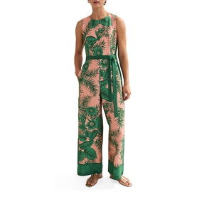 Cyra Palm Tie Detail Jumpsuit