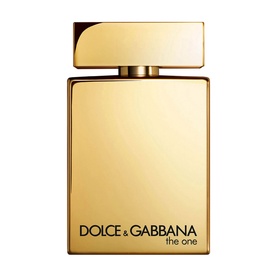 Dolce & Gabbana The One for Men Gold Eau de Parfum Intense 100ml, gold rectangular bottle with square cap