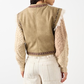 Clemencia Embroidered Fleece Gilet