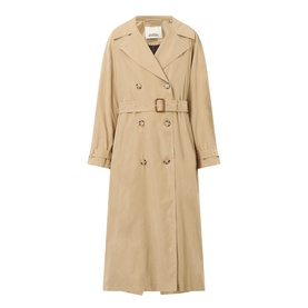 Elea Double-Breasted Belted Trench Coat