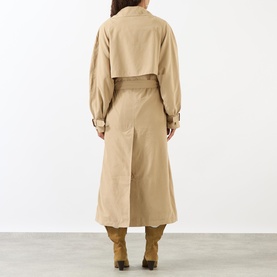 Elea Double-Breasted Belted Trench Coat