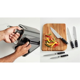 Foodi StaySharp Knife Block with Integrated Sharpener 5-Piece Set