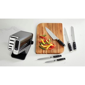 Foodi StaySharp Knife Block with Integrated Sharpener 5-Piece Set