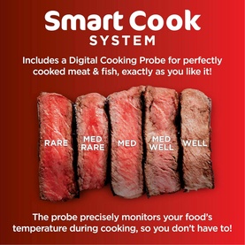 6-in-1 MAX Large Indoor 3.8L Grill & Air Fryer