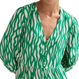 Penele Squiggle Print Swing Dress