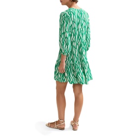 Penele Squiggle Print Swing Dress
