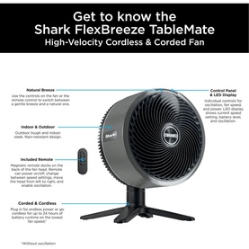 FlexBreeze TableMate Cordless Fan