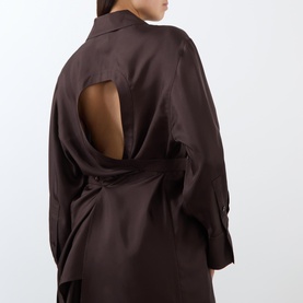 Deconstructed Silk Shirt