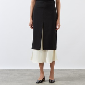Contrast Upside-Down Skirt