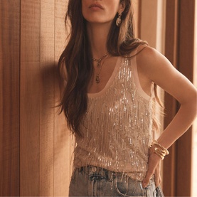 Sequin Tank Top