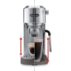 Dedica Duo Cold Brew Manual Pump Machine Silver