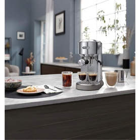 Dedica Duo Cold Brew Manual Pump Machine Silver