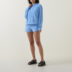 Towelling Drawstring Hoodie