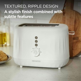 Ripple 2 Slice Toaster Pure White