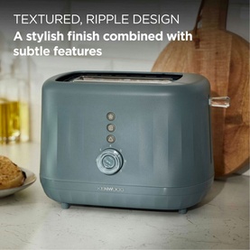 Ripple 2 Slice Toaster Storm Blue