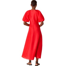 Taffeta Voluminous Sleeve Dress