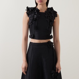 Camille Cropped Petal Top