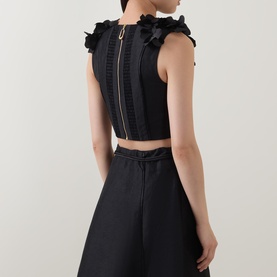 Camille Cropped Petal Top