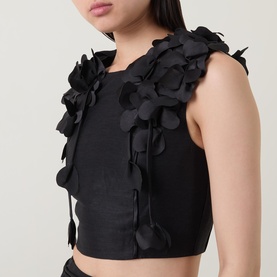 Camille Cropped Petal Top