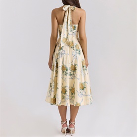 Allena Floral Halter Dress