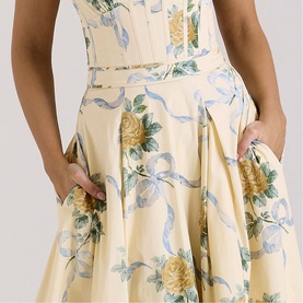 Allena Floral Halter Dress
