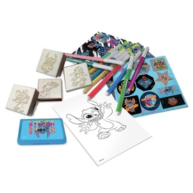 Stitch 46-Piece Colouring & Stamp Activity Backpack